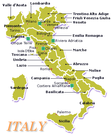 (click the following links for a map of the Veneto region and of Italy to